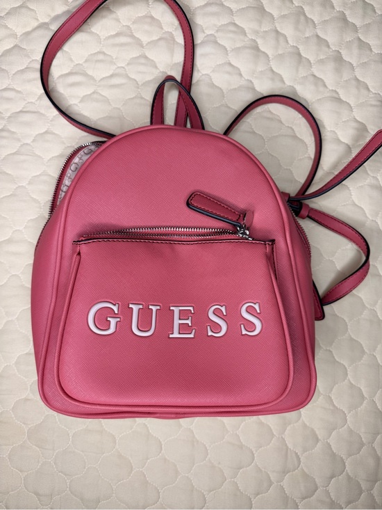 Guess Handbags - GUESS Pink Mini Logo Backpack